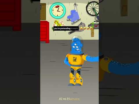 🚀 Multitasking Level: Expert or just scrolling pro? AI vs Humans #ai,#funny #chatgpt,#joke,#bytey