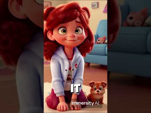 Ella and the Stray Puppy #lifelessons #pixarstyle #disney #animallover