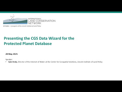 Presenting the CGS Data Wizard for the Protected Planet Database