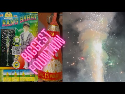 Cock Brand Rang Baraat- Biggest Multicolour Anaar Cracker Testing 2024 #crackers #fireworks #diwali