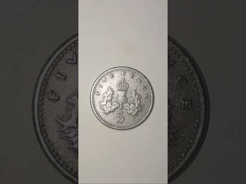 5 pence coin of UK #rarecoin #coinscollector