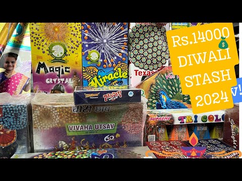 Diwali Cracker Stash 2024 🪔|Biggest and Unique Crackers #fireworks #crackers