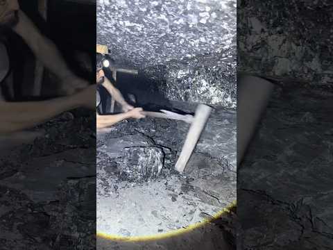 Black diamond in coal mines #blackdiamond #blackgoldmine #hiddentreasure #undergroundtreasure