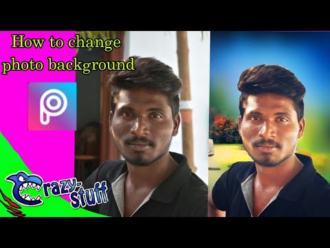 PicsArt editz... How to change photo background in picsart .,