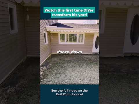 DIYer Transforms His Yard Using TuffBlock Deck Blocks  #deck #diy #deckbuilding #beforeandafter