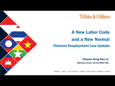 [EN] 2020 Annual Employment Forum - Vietnam: A New Labor Code and a New Normal