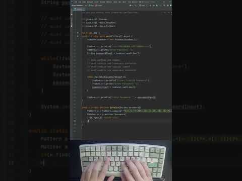 How to create a Basic Password Validator Check using Regex in Java
