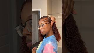 Quick wash n go #naturalhair #curlyhairstyles #copperhairdye #protectivestyles #washngo