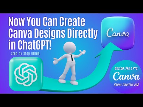 Create Canva Designs Directly in ChatGPT! #canvatutorial #canva #chatgpt #chatgptcourse #canvatips