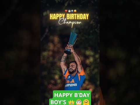 Happy birthday King Kohli 🎂👑😊🎉 God Bless you #viratkohli #happybirthday #shorts #cricket