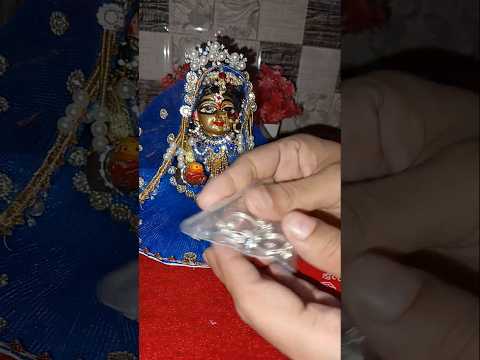 Silver jewellery gift for Radha rani#radhekrishna #viralshort