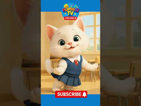 🎵 Cute School Dance with Kitty! 🐾 | Fun for Kids 🎶 #shorts