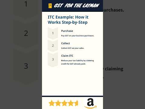 Steps to take GST Input Tax Credit #gst #inputtaxcredit #shorts