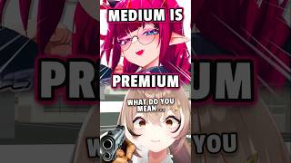 "medium is premium" mumei:...#shorts #vtuber #hololive