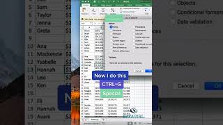 How to delete all Blanks in Excel Hack#105