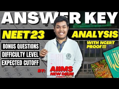 NEET 2023 PAPER ANALYSIS| BONUS QUESTIONS| CUTOFF DIFFICULTY LEVEL #neet_paper_analysis_cutoff_2023