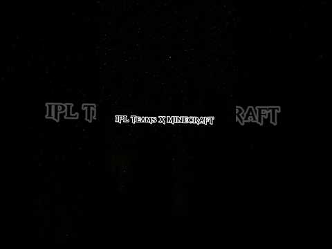 ipl teams X minecraft ||#shorts #minecraft