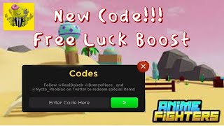 Anime Fighters Simulator New Update | Free Luck Boost | New Code |