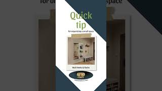 Small Space Hack: Use Wall Hooks & Racks to Stay Organized