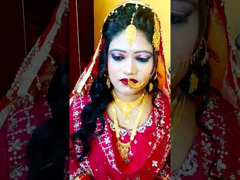 BRIDAL MAKEOVER ❤️.. MAKEOVER BY ME ✨..#professional #ytshorts #reel #shorts #mua #makeover
