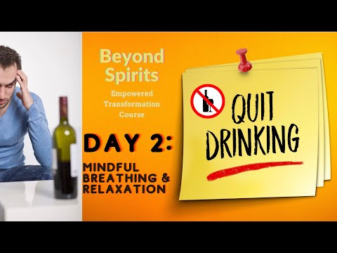 🍸 🚫 Quit Alcohol Meditation | Day 2 | Beyond Spirits Course | Mindful Breathing and Relaxation 🗝️