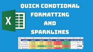 Quick Insights From a Table - Excel Conditional Formatting and Sparklines