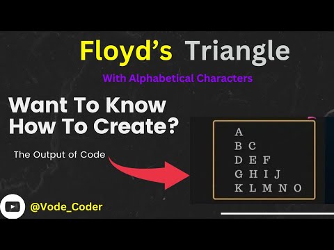 Mastering Floyd's Triangle: Step-by-Step Code Tutorial & Detailed Explanation!