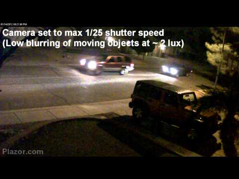 Axis M5014 PTZ Dome Camera Video Test (NIGHT)