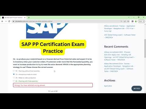 sap pp certification exam practice questions | how to get sap certification dumps #sap4u
