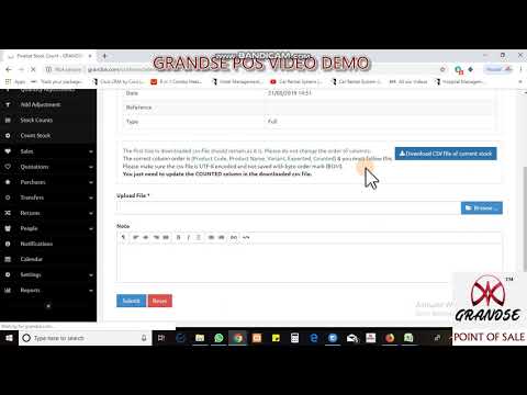 how to count stock grandse pos billing software