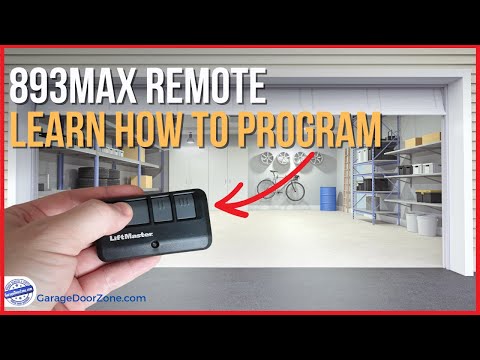 893MAX Liftmaster Remote Program | Determine if it's compatible with your opener & how to program