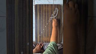 easy side border #kolam #muggulu #kolamdesigns #rangoli #dotrangoli #dailykolam #shorts #tuesday