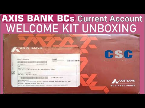Axis Bank Bc Current Account Welcome Kit Unboxing