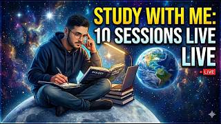 |🔴LIVE|📚👨🏻‍⚕️STUDY WITH ME | ⏲️ POMODORO TIMER 60/10 |8+ SESSIONS  |