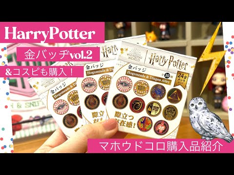 【HarryPotter】マホウドコロで購入した大人気の金バッジ第2弾を開封…