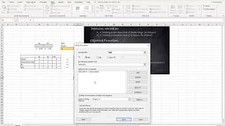 How to run Excel Solver to solve LP problem
