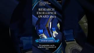 WAJSS AWARD 2023 #awardwinner #motivation #researchcommunity #education #educational