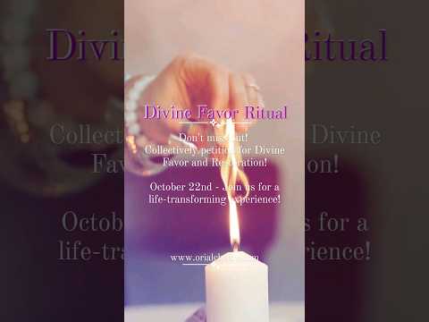 Join us  Oct 22nd when we collectively petition for Divine Favor & Restoration www.orialchemy.com✨️