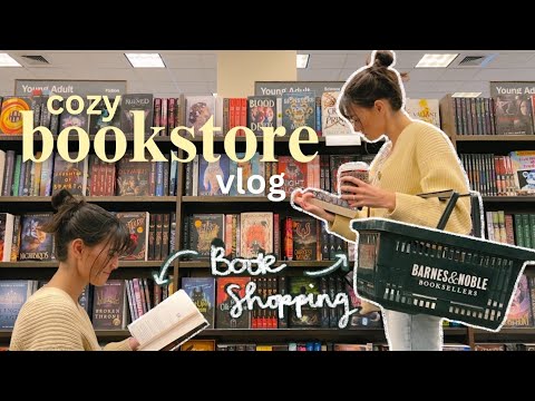 cozy bookstore vlog, book shop with me | BOOKMAS DAY 2📚🎄❄️