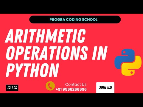 Arithmetic Operations in Python | #python #pythonforbeginners #pythonprogramming #ai #coding