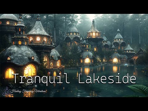 Tranquil Lakeside Village | Healing Meditation Ambience | Peaceful & Relaxing Sounds