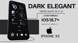 The DARK Aesthetic iOS 18.7+ CUSTOMIZATION