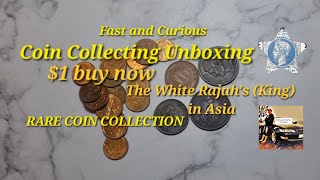COIN COLLECTING: UNBOXING $1 BUY COINS RARE COINS OF ASIA #coin #treasuresearch #coinsworthmoney