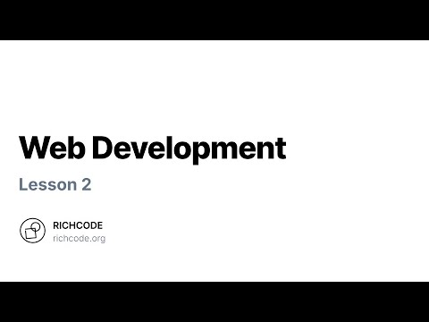 Web Development Lesson 2