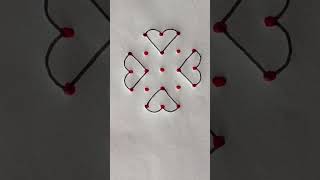 5×3 dots easy kolam | #dialyrangoli #art #easyrangoli #rangoli #kolam
