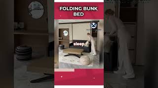 FOLDING BUNK BED #homedecor #bed #furniture #viral #futureofwork  #futuretech