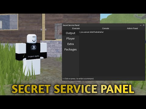 Roblox script showcase #25 | Secret Service Panel