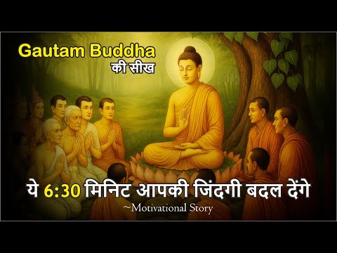 Gautam Buddha की सीख। ये 6:30 मिनिट आपकी जिंदगी बदलने वाले है। Motivational Story। Buddha's Story