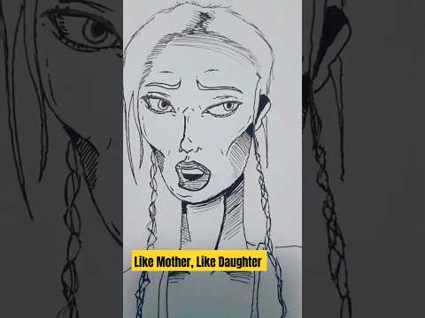 Like Mother, Like Daughter #art #foryou #drawing #viralvideo #fyp #memes #comedy