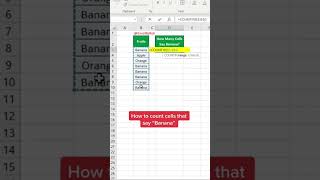COUNTIF function in Excel! #excel